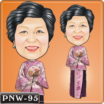 女生人像Q版漫畫PNW-95